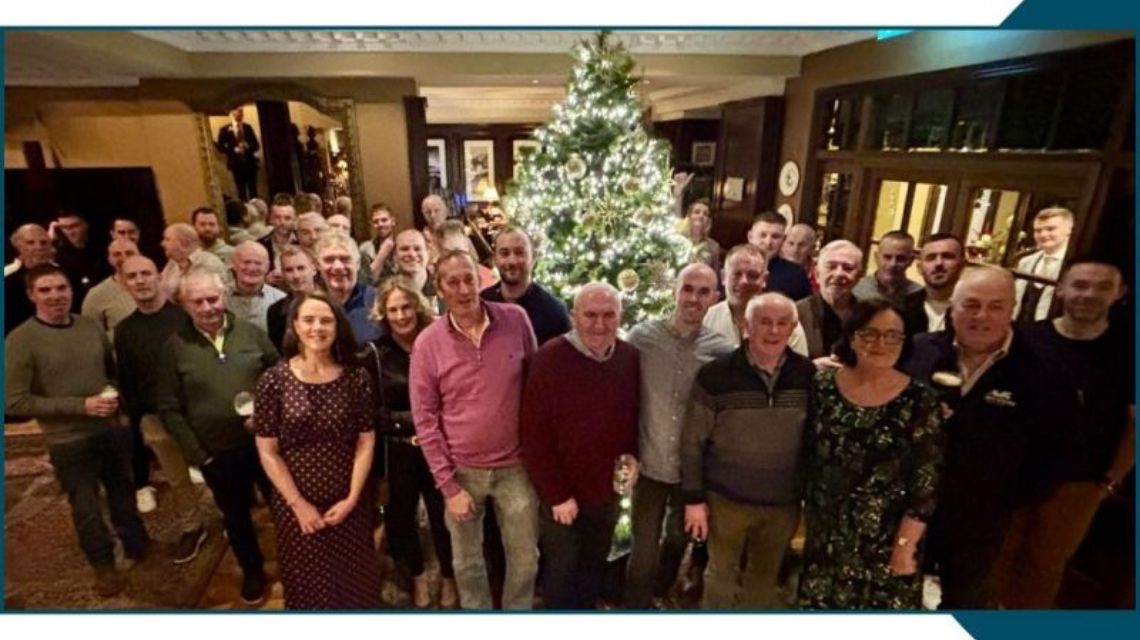 Team at Christmas Party from Ned O'Shea Construction